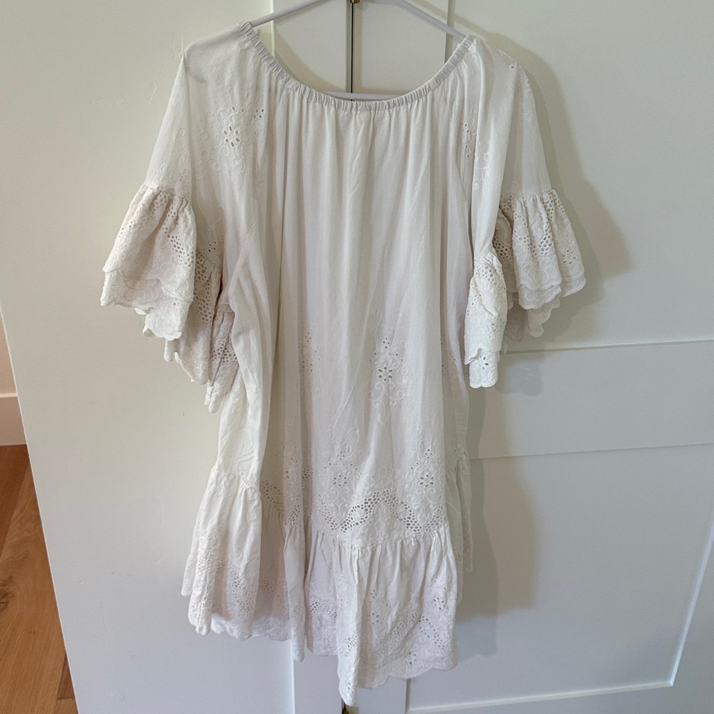 Rare Spell Capulet Broderie Anglaise Frill Smock Dress - Picture 9 of 9